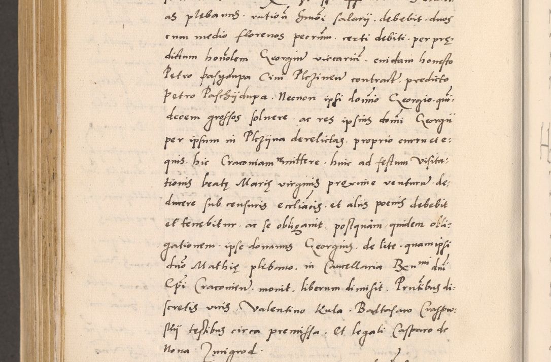 Zdjęcie nr 1084 dla obiektu archiwalnego: Acta actorum, sententiarum diffinitivarum coram reverendo domino Petro Miscowski canonico et in spiritualibus vicario generali Cracoviensi ad annum Domini Mᵐᵘᵐ DXLVIᵗᵘᵐ, cuius indictio est quarta, pontificatus sanctissimi in Christo patris et domini nostri domini Pauli divina providencia pape tercii, a die tercia mensis Novembris, annus duodecimus (sic!) feliciter continuantur