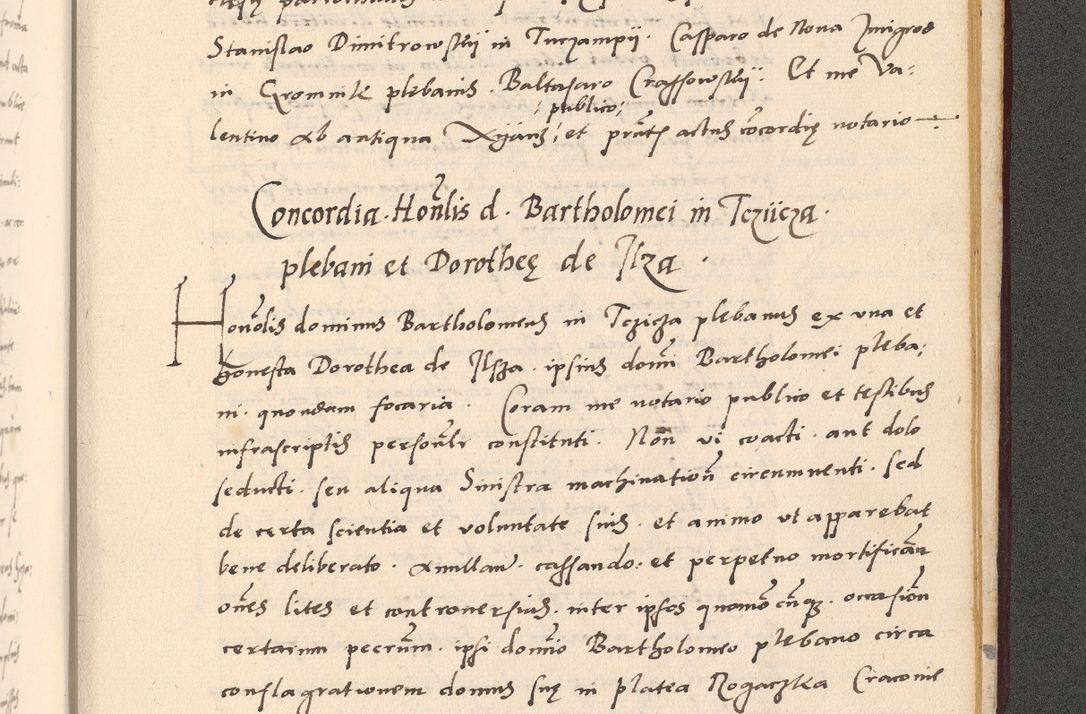 Zdjęcie nr 1075 dla obiektu archiwalnego: Acta actorum, sententiarum diffinitivarum coram reverendo domino Petro Miscowski canonico et in spiritualibus vicario generali Cracoviensi ad annum Domini Mᵐᵘᵐ DXLVIᵗᵘᵐ, cuius indictio est quarta, pontificatus sanctissimi in Christo patris et domini nostri domini Pauli divina providencia pape tercii, a die tercia mensis Novembris, annus duodecimus (sic!) feliciter continuantur