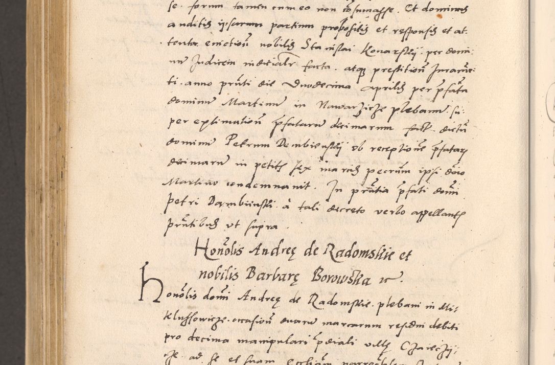 Zdjęcie nr 1060 dla obiektu archiwalnego: Acta actorum, sententiarum diffinitivarum coram reverendo domino Petro Miscowski canonico et in spiritualibus vicario generali Cracoviensi ad annum Domini Mᵐᵘᵐ DXLVIᵗᵘᵐ, cuius indictio est quarta, pontificatus sanctissimi in Christo patris et domini nostri domini Pauli divina providencia pape tercii, a die tercia mensis Novembris, annus duodecimus (sic!) feliciter continuantur