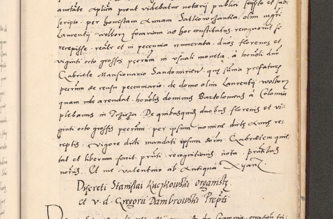 Zdjęcie nr 1057 dla obiektu archiwalnego: Acta actorum, sententiarum diffinitivarum coram reverendo domino Petro Miscowski canonico et in spiritualibus vicario generali Cracoviensi ad annum Domini Mᵐᵘᵐ DXLVIᵗᵘᵐ, cuius indictio est quarta, pontificatus sanctissimi in Christo patris et domini nostri domini Pauli divina providencia pape tercii, a die tercia mensis Novembris, annus duodecimus (sic!) feliciter continuantur