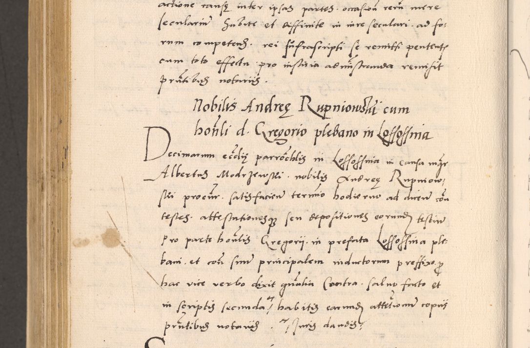 Zdjęcie nr 1052 dla obiektu archiwalnego: Acta actorum, sententiarum diffinitivarum coram reverendo domino Petro Miscowski canonico et in spiritualibus vicario generali Cracoviensi ad annum Domini Mᵐᵘᵐ DXLVIᵗᵘᵐ, cuius indictio est quarta, pontificatus sanctissimi in Christo patris et domini nostri domini Pauli divina providencia pape tercii, a die tercia mensis Novembris, annus duodecimus (sic!) feliciter continuantur