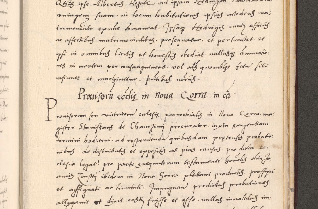 Zdjęcie nr 1051 dla obiektu archiwalnego: Acta actorum, sententiarum diffinitivarum coram reverendo domino Petro Miscowski canonico et in spiritualibus vicario generali Cracoviensi ad annum Domini Mᵐᵘᵐ DXLVIᵗᵘᵐ, cuius indictio est quarta, pontificatus sanctissimi in Christo patris et domini nostri domini Pauli divina providencia pape tercii, a die tercia mensis Novembris, annus duodecimus (sic!) feliciter continuantur