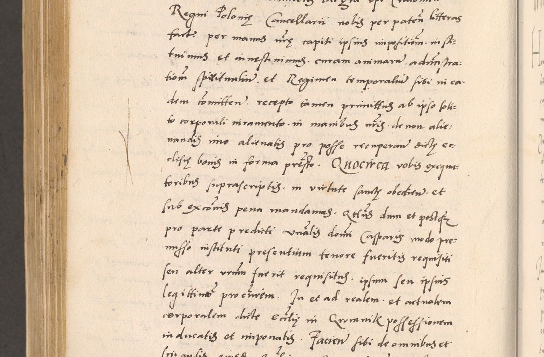 Zdjęcie nr 1044 dla obiektu archiwalnego: Acta actorum, sententiarum diffinitivarum coram reverendo domino Petro Miscowski canonico et in spiritualibus vicario generali Cracoviensi ad annum Domini Mᵐᵘᵐ DXLVIᵗᵘᵐ, cuius indictio est quarta, pontificatus sanctissimi in Christo patris et domini nostri domini Pauli divina providencia pape tercii, a die tercia mensis Novembris, annus duodecimus (sic!) feliciter continuantur