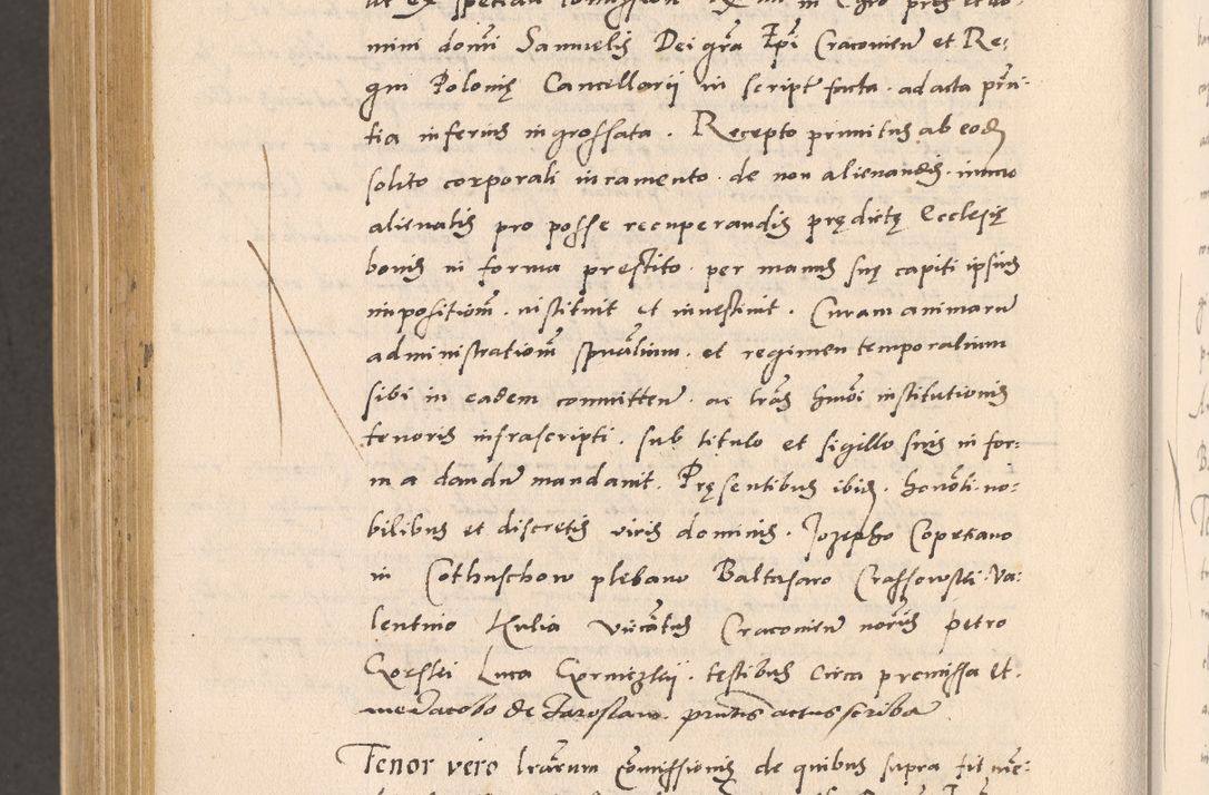 Zdjęcie nr 1042 dla obiektu archiwalnego: Acta actorum, sententiarum diffinitivarum coram reverendo domino Petro Miscowski canonico et in spiritualibus vicario generali Cracoviensi ad annum Domini Mᵐᵘᵐ DXLVIᵗᵘᵐ, cuius indictio est quarta, pontificatus sanctissimi in Christo patris et domini nostri domini Pauli divina providencia pape tercii, a die tercia mensis Novembris, annus duodecimus (sic!) feliciter continuantur