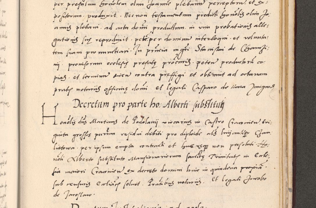 Zdjęcie nr 1041 dla obiektu archiwalnego: Acta actorum, sententiarum diffinitivarum coram reverendo domino Petro Miscowski canonico et in spiritualibus vicario generali Cracoviensi ad annum Domini Mᵐᵘᵐ DXLVIᵗᵘᵐ, cuius indictio est quarta, pontificatus sanctissimi in Christo patris et domini nostri domini Pauli divina providencia pape tercii, a die tercia mensis Novembris, annus duodecimus (sic!) feliciter continuantur