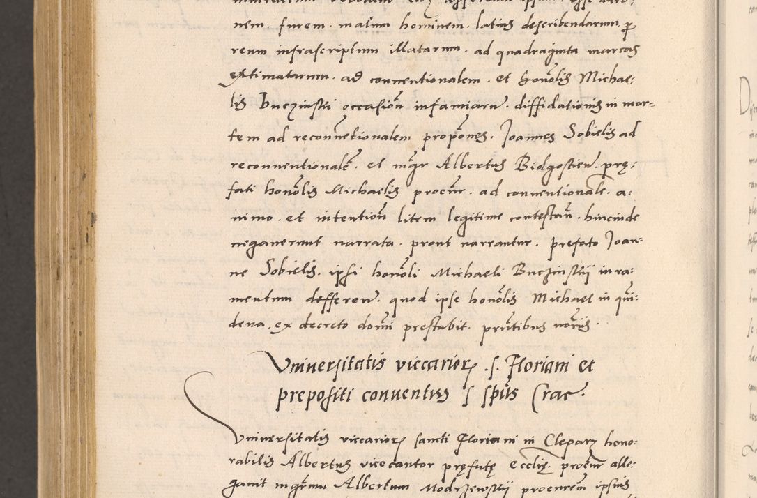 Zdjęcie nr 1038 dla obiektu archiwalnego: Acta actorum, sententiarum diffinitivarum coram reverendo domino Petro Miscowski canonico et in spiritualibus vicario generali Cracoviensi ad annum Domini Mᵐᵘᵐ DXLVIᵗᵘᵐ, cuius indictio est quarta, pontificatus sanctissimi in Christo patris et domini nostri domini Pauli divina providencia pape tercii, a die tercia mensis Novembris, annus duodecimus (sic!) feliciter continuantur