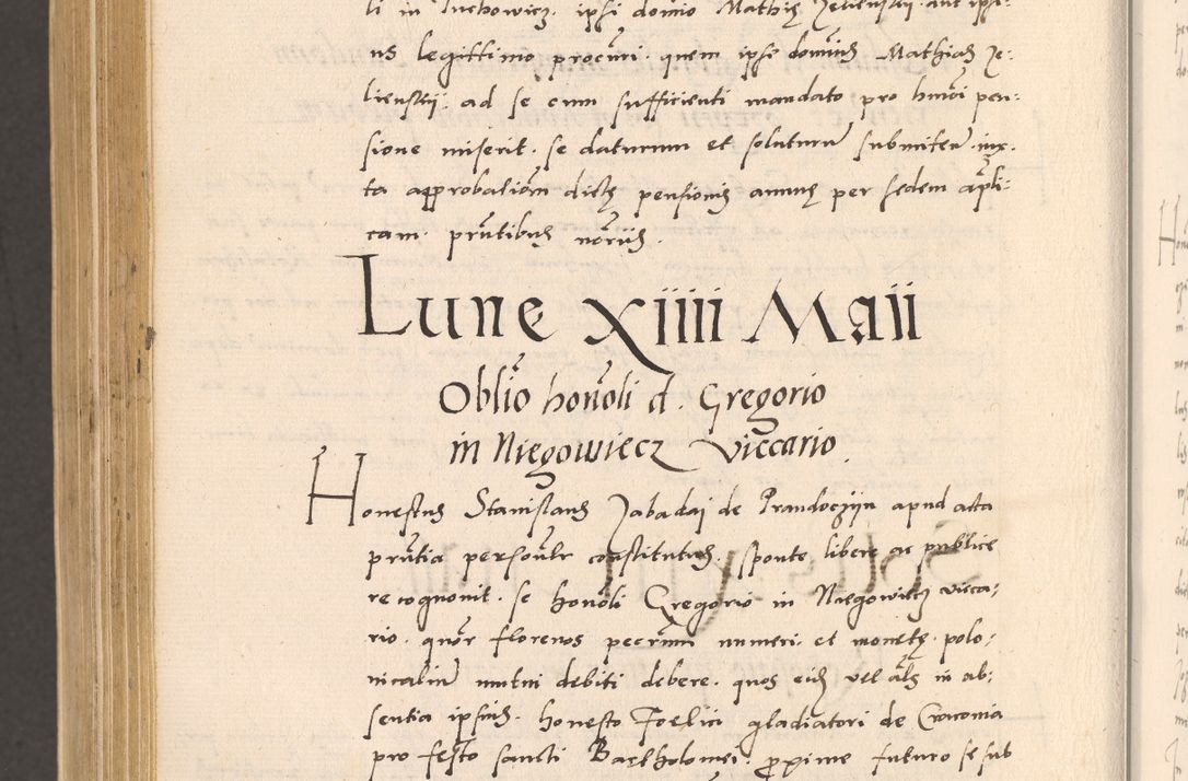 Zdjęcie nr 1036 dla obiektu archiwalnego: Acta actorum, sententiarum diffinitivarum coram reverendo domino Petro Miscowski canonico et in spiritualibus vicario generali Cracoviensi ad annum Domini Mᵐᵘᵐ DXLVIᵗᵘᵐ, cuius indictio est quarta, pontificatus sanctissimi in Christo patris et domini nostri domini Pauli divina providencia pape tercii, a die tercia mensis Novembris, annus duodecimus (sic!) feliciter continuantur