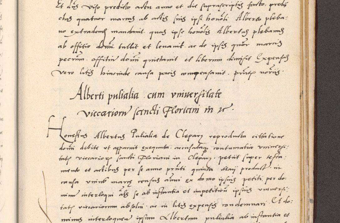 Zdjęcie nr 1033 dla obiektu archiwalnego: Acta actorum, sententiarum diffinitivarum coram reverendo domino Petro Miscowski canonico et in spiritualibus vicario generali Cracoviensi ad annum Domini Mᵐᵘᵐ DXLVIᵗᵘᵐ, cuius indictio est quarta, pontificatus sanctissimi in Christo patris et domini nostri domini Pauli divina providencia pape tercii, a die tercia mensis Novembris, annus duodecimus (sic!) feliciter continuantur