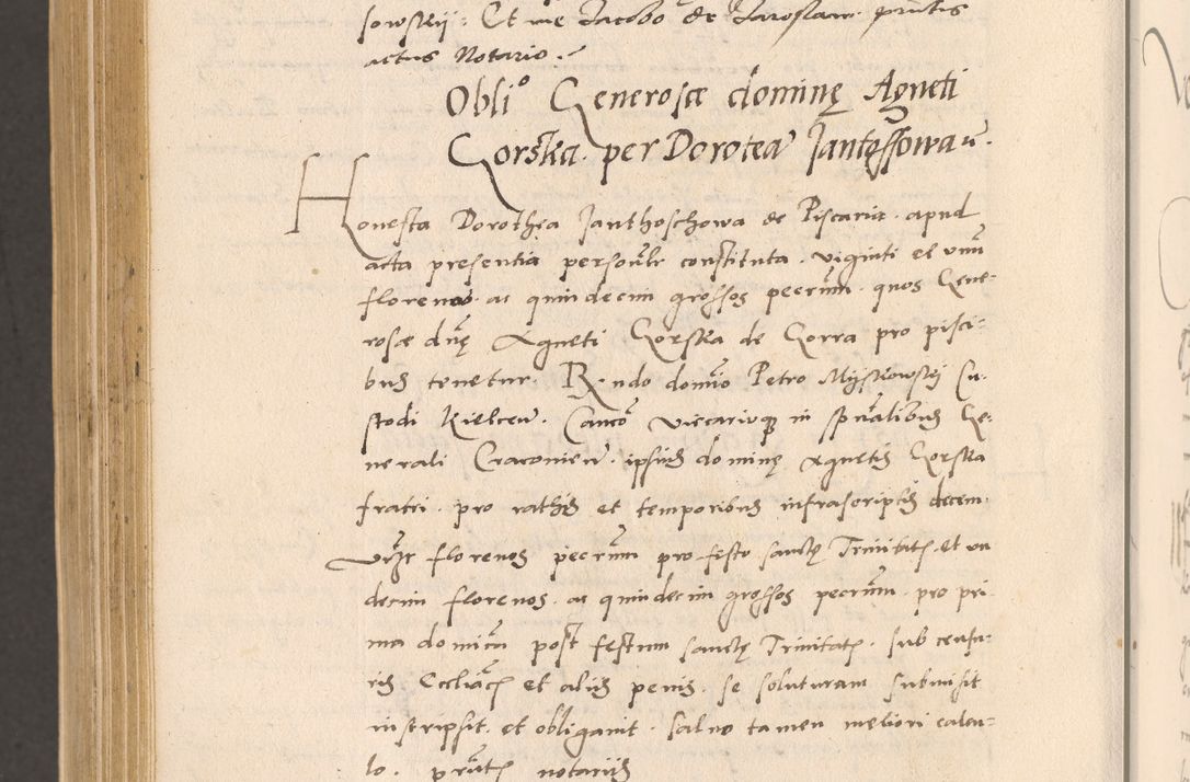Zdjęcie nr 1026 dla obiektu archiwalnego: Acta actorum, sententiarum diffinitivarum coram reverendo domino Petro Miscowski canonico et in spiritualibus vicario generali Cracoviensi ad annum Domini Mᵐᵘᵐ DXLVIᵗᵘᵐ, cuius indictio est quarta, pontificatus sanctissimi in Christo patris et domini nostri domini Pauli divina providencia pape tercii, a die tercia mensis Novembris, annus duodecimus (sic!) feliciter continuantur