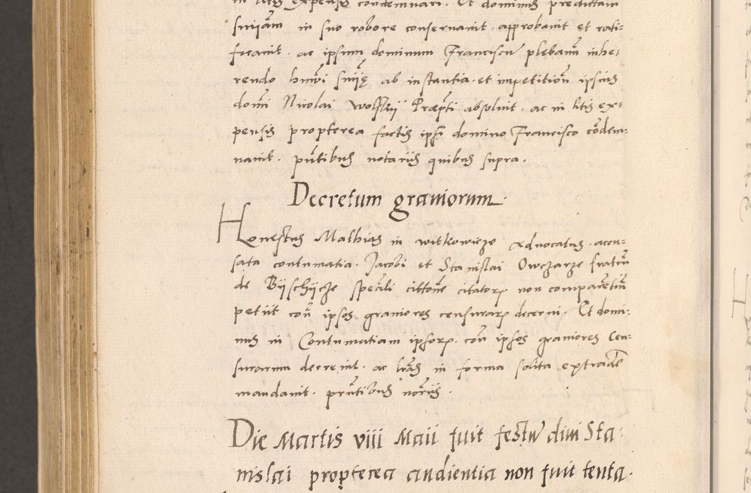 Zdjęcie nr 1024 dla obiektu archiwalnego: Acta actorum, sententiarum diffinitivarum coram reverendo domino Petro Miscowski canonico et in spiritualibus vicario generali Cracoviensi ad annum Domini Mᵐᵘᵐ DXLVIᵗᵘᵐ, cuius indictio est quarta, pontificatus sanctissimi in Christo patris et domini nostri domini Pauli divina providencia pape tercii, a die tercia mensis Novembris, annus duodecimus (sic!) feliciter continuantur