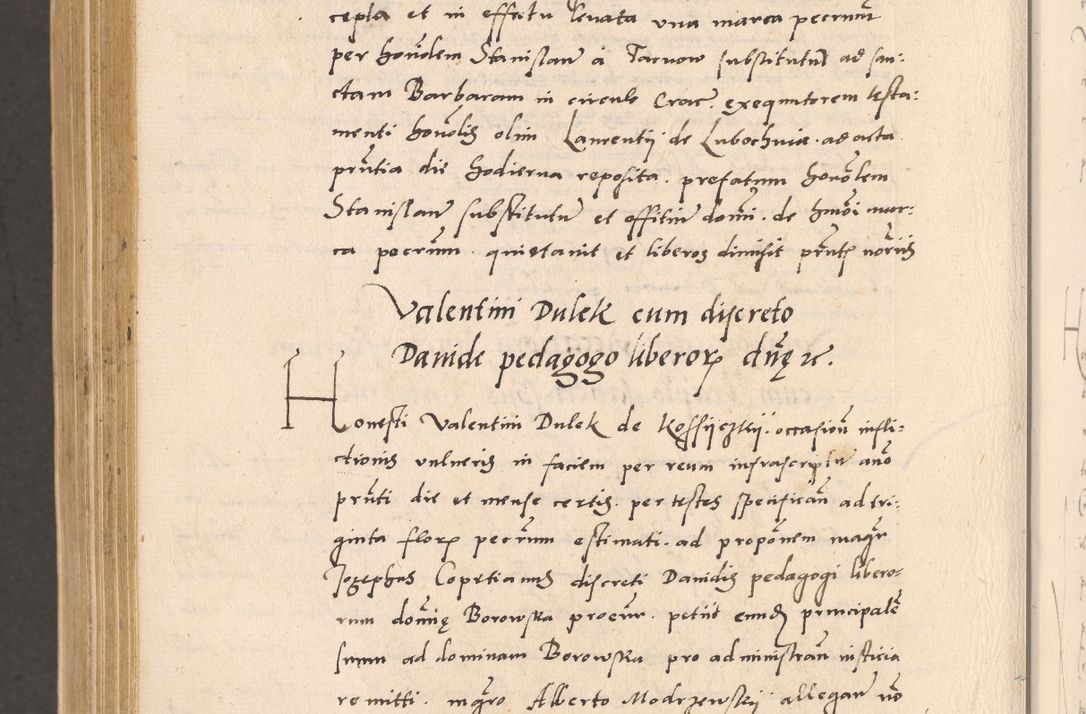 Zdjęcie nr 1020 dla obiektu archiwalnego: Acta actorum, sententiarum diffinitivarum coram reverendo domino Petro Miscowski canonico et in spiritualibus vicario generali Cracoviensi ad annum Domini Mᵐᵘᵐ DXLVIᵗᵘᵐ, cuius indictio est quarta, pontificatus sanctissimi in Christo patris et domini nostri domini Pauli divina providencia pape tercii, a die tercia mensis Novembris, annus duodecimus (sic!) feliciter continuantur
