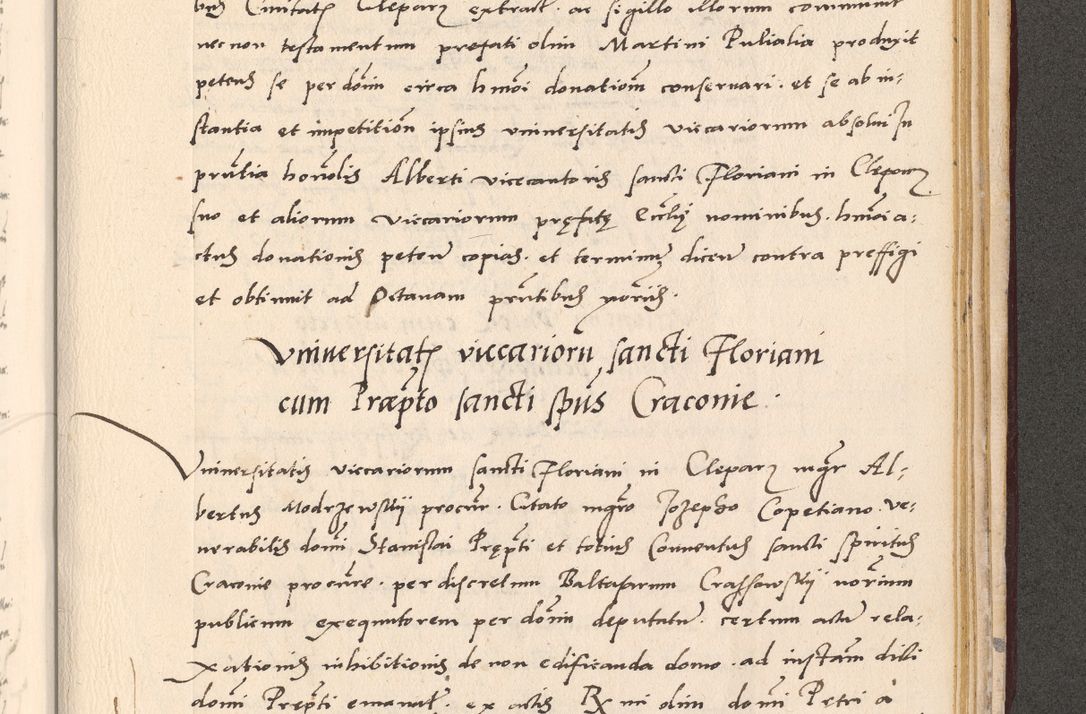 Zdjęcie nr 1019 dla obiektu archiwalnego: Acta actorum, sententiarum diffinitivarum coram reverendo domino Petro Miscowski canonico et in spiritualibus vicario generali Cracoviensi ad annum Domini Mᵐᵘᵐ DXLVIᵗᵘᵐ, cuius indictio est quarta, pontificatus sanctissimi in Christo patris et domini nostri domini Pauli divina providencia pape tercii, a die tercia mensis Novembris, annus duodecimus (sic!) feliciter continuantur