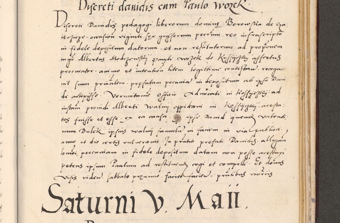 Zdjęcie nr 1017 dla obiektu archiwalnego: Acta actorum, sententiarum diffinitivarum coram reverendo domino Petro Miscowski canonico et in spiritualibus vicario generali Cracoviensi ad annum Domini Mᵐᵘᵐ DXLVIᵗᵘᵐ, cuius indictio est quarta, pontificatus sanctissimi in Christo patris et domini nostri domini Pauli divina providencia pape tercii, a die tercia mensis Novembris, annus duodecimus (sic!) feliciter continuantur