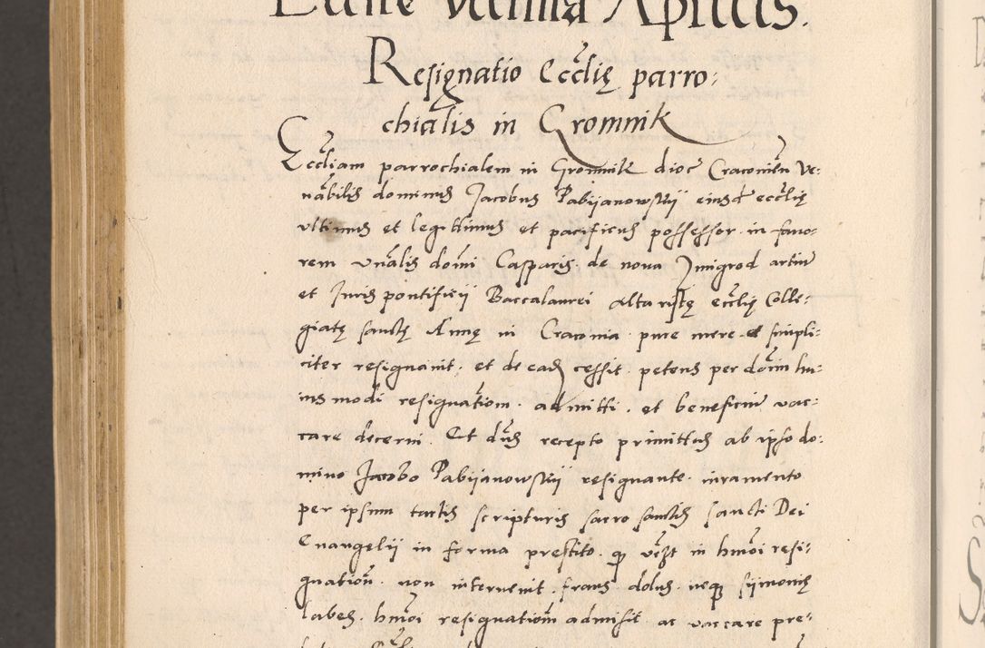 Zdjęcie nr 1016 dla obiektu archiwalnego: Acta actorum, sententiarum diffinitivarum coram reverendo domino Petro Miscowski canonico et in spiritualibus vicario generali Cracoviensi ad annum Domini Mᵐᵘᵐ DXLVIᵗᵘᵐ, cuius indictio est quarta, pontificatus sanctissimi in Christo patris et domini nostri domini Pauli divina providencia pape tercii, a die tercia mensis Novembris, annus duodecimus (sic!) feliciter continuantur