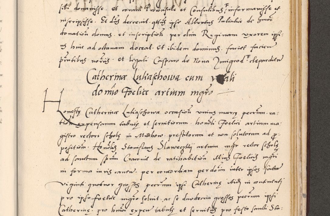 Zdjęcie nr 1015 dla obiektu archiwalnego: Acta actorum, sententiarum diffinitivarum coram reverendo domino Petro Miscowski canonico et in spiritualibus vicario generali Cracoviensi ad annum Domini Mᵐᵘᵐ DXLVIᵗᵘᵐ, cuius indictio est quarta, pontificatus sanctissimi in Christo patris et domini nostri domini Pauli divina providencia pape tercii, a die tercia mensis Novembris, annus duodecimus (sic!) feliciter continuantur