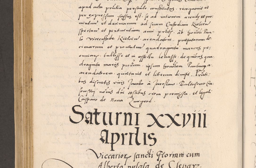 Zdjęcie nr 1014 dla obiektu archiwalnego: Acta actorum, sententiarum diffinitivarum coram reverendo domino Petro Miscowski canonico et in spiritualibus vicario generali Cracoviensi ad annum Domini Mᵐᵘᵐ DXLVIᵗᵘᵐ, cuius indictio est quarta, pontificatus sanctissimi in Christo patris et domini nostri domini Pauli divina providencia pape tercii, a die tercia mensis Novembris, annus duodecimus (sic!) feliciter continuantur