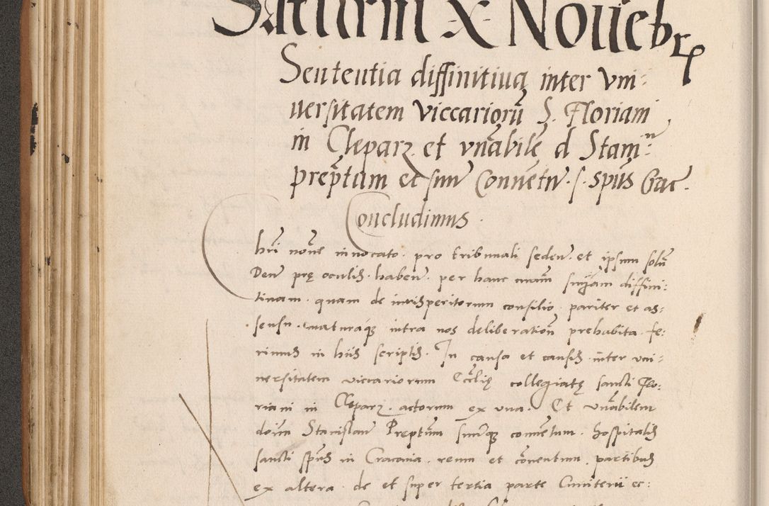 Zdjęcie nr 204 dla obiektu archiwalnego: Acta actorum causarum, sentenciarum tam diffinitivarum quam interlocutoriarum et obligacionum coram reverendo domino Petro Mischkowski custode Kielcensi, canonico vicarioque in spiritualibus generali Cracoviensi ad annum Domini millesimum quingentesimum octavum, cuius indicio est sexta, pontificatus sanctissimi in Christo patris et domini nostri domini Pauli divina providencia pape tercii feliciter moderni, anno coronacionis quarto decimo continuantur