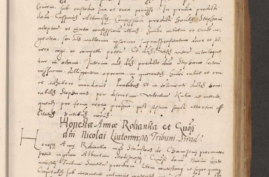Zdjęcie nr 197 dla obiektu archiwalnego: Acta actorum causarum, sentenciarum tam diffinitivarum quam interlocutoriarum et obligacionum coram reverendo domino Petro Mischkowski custode Kielcensi, canonico vicarioque in spiritualibus generali Cracoviensi ad annum Domini millesimum quingentesimum octavum, cuius indicio est sexta, pontificatus sanctissimi in Christo patris et domini nostri domini Pauli divina providencia pape tercii feliciter moderni, anno coronacionis quarto decimo continuantur