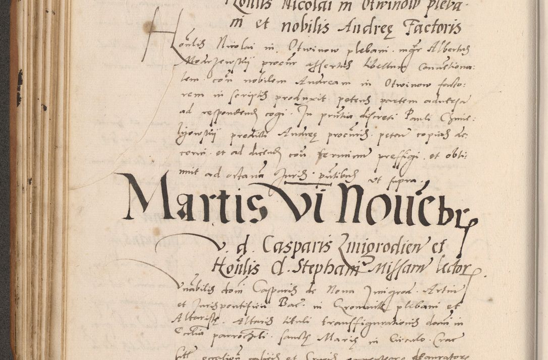 Zdjęcie nr 196 dla obiektu archiwalnego: Acta actorum causarum, sentenciarum tam diffinitivarum quam interlocutoriarum et obligacionum coram reverendo domino Petro Mischkowski custode Kielcensi, canonico vicarioque in spiritualibus generali Cracoviensi ad annum Domini millesimum quingentesimum octavum, cuius indicio est sexta, pontificatus sanctissimi in Christo patris et domini nostri domini Pauli divina providencia pape tercii feliciter moderni, anno coronacionis quarto decimo continuantur
