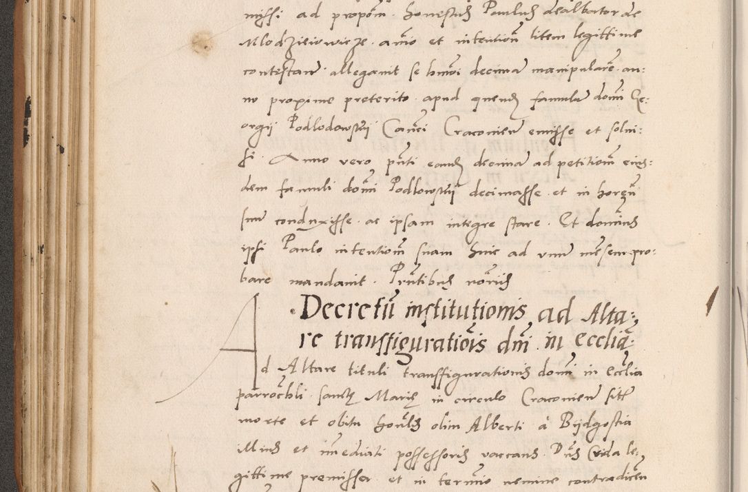 Zdjęcie nr 192 dla obiektu archiwalnego: Acta actorum causarum, sentenciarum tam diffinitivarum quam interlocutoriarum et obligacionum coram reverendo domino Petro Mischkowski custode Kielcensi, canonico vicarioque in spiritualibus generali Cracoviensi ad annum Domini millesimum quingentesimum octavum, cuius indicio est sexta, pontificatus sanctissimi in Christo patris et domini nostri domini Pauli divina providencia pape tercii feliciter moderni, anno coronacionis quarto decimo continuantur