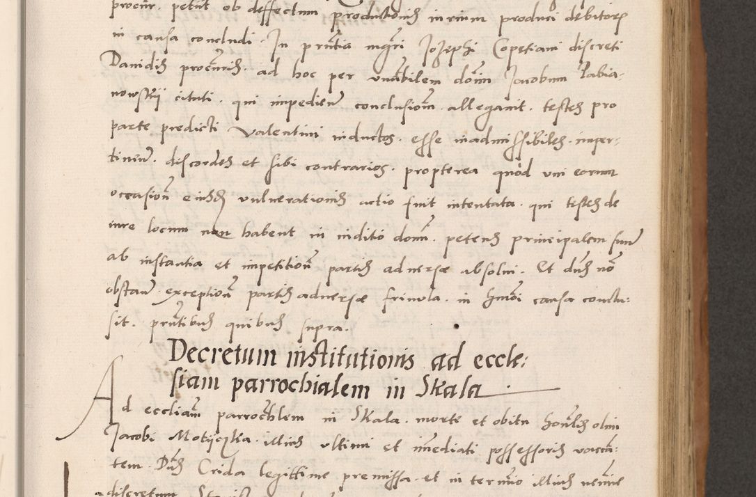 Zdjęcie nr 187 dla obiektu archiwalnego: Acta actorum causarum, sentenciarum tam diffinitivarum quam interlocutoriarum et obligacionum coram reverendo domino Petro Mischkowski custode Kielcensi, canonico vicarioque in spiritualibus generali Cracoviensi ad annum Domini millesimum quingentesimum octavum, cuius indicio est sexta, pontificatus sanctissimi in Christo patris et domini nostri domini Pauli divina providencia pape tercii feliciter moderni, anno coronacionis quarto decimo continuantur