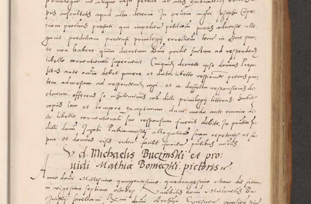 Zdjęcie nr 189 dla obiektu archiwalnego: Acta actorum causarum, sentenciarum tam diffinitivarum quam interlocutoriarum et obligacionum coram reverendo domino Petro Mischkowski custode Kielcensi, canonico vicarioque in spiritualibus generali Cracoviensi ad annum Domini millesimum quingentesimum octavum, cuius indicio est sexta, pontificatus sanctissimi in Christo patris et domini nostri domini Pauli divina providencia pape tercii feliciter moderni, anno coronacionis quarto decimo continuantur