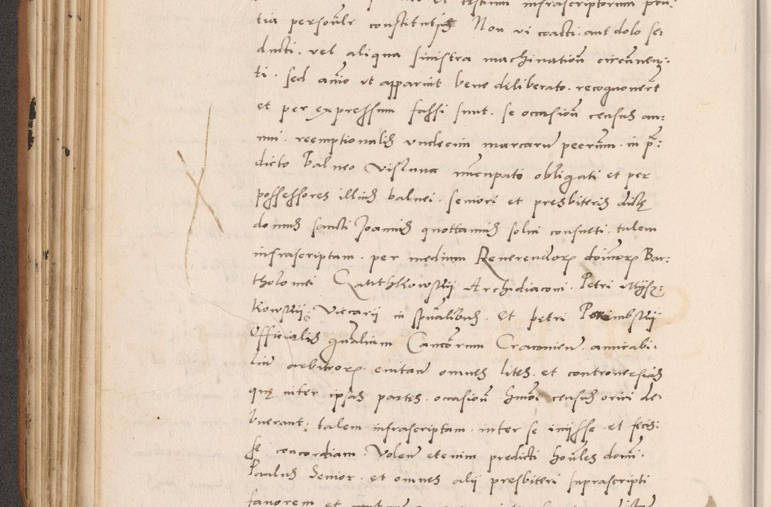 Zdjęcie nr 182 dla obiektu archiwalnego: Acta actorum causarum, sentenciarum tam diffinitivarum quam interlocutoriarum et obligacionum coram reverendo domino Petro Mischkowski custode Kielcensi, canonico vicarioque in spiritualibus generali Cracoviensi ad annum Domini millesimum quingentesimum octavum, cuius indicio est sexta, pontificatus sanctissimi in Christo patris et domini nostri domini Pauli divina providencia pape tercii feliciter moderni, anno coronacionis quarto decimo continuantur
