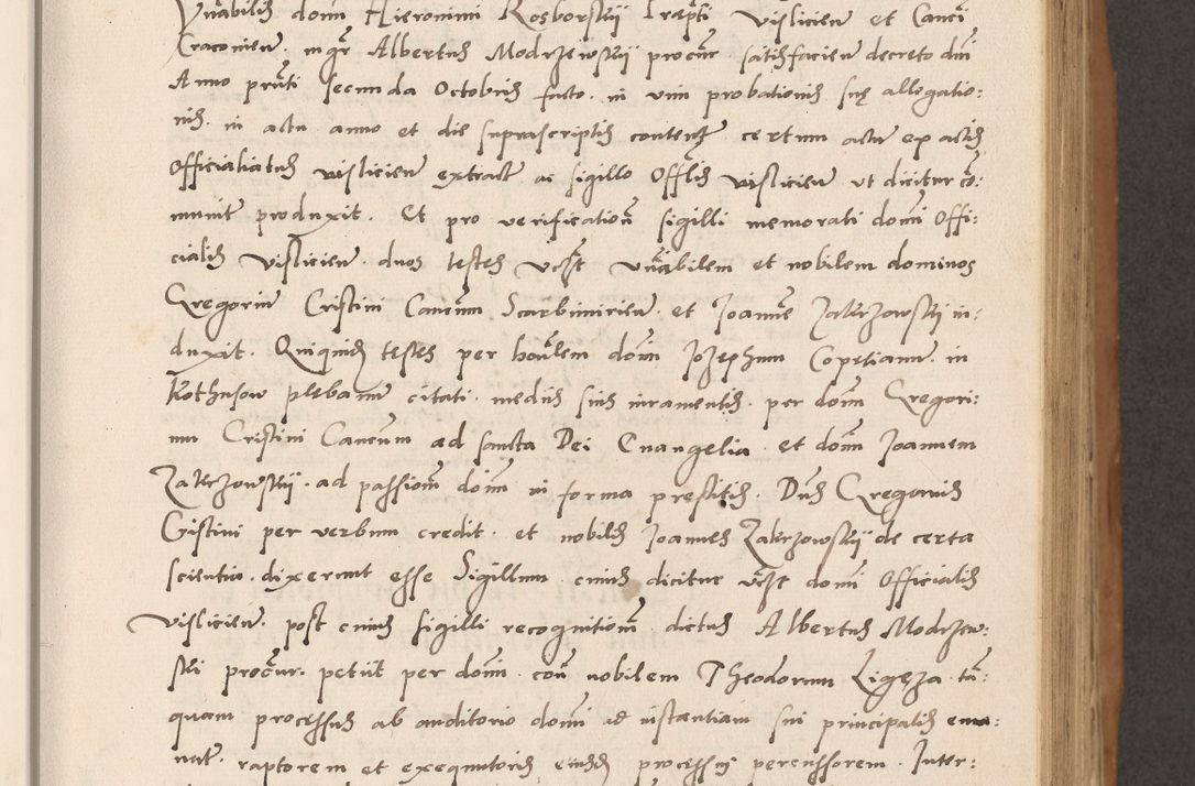 Zdjęcie nr 179 dla obiektu archiwalnego: Acta actorum causarum, sentenciarum tam diffinitivarum quam interlocutoriarum et obligacionum coram reverendo domino Petro Mischkowski custode Kielcensi, canonico vicarioque in spiritualibus generali Cracoviensi ad annum Domini millesimum quingentesimum octavum, cuius indicio est sexta, pontificatus sanctissimi in Christo patris et domini nostri domini Pauli divina providencia pape tercii feliciter moderni, anno coronacionis quarto decimo continuantur
