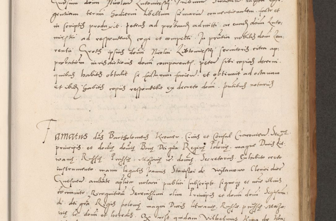 Zdjęcie nr 173 dla obiektu archiwalnego: Acta actorum causarum, sentenciarum tam diffinitivarum quam interlocutoriarum et obligacionum coram reverendo domino Petro Mischkowski custode Kielcensi, canonico vicarioque in spiritualibus generali Cracoviensi ad annum Domini millesimum quingentesimum octavum, cuius indicio est sexta, pontificatus sanctissimi in Christo patris et domini nostri domini Pauli divina providencia pape tercii feliciter moderni, anno coronacionis quarto decimo continuantur