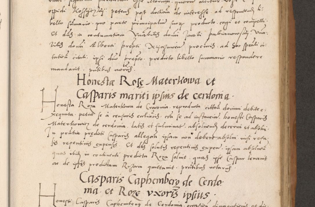 Zdjęcie nr 171 dla obiektu archiwalnego: Acta actorum causarum, sentenciarum tam diffinitivarum quam interlocutoriarum et obligacionum coram reverendo domino Petro Mischkowski custode Kielcensi, canonico vicarioque in spiritualibus generali Cracoviensi ad annum Domini millesimum quingentesimum octavum, cuius indicio est sexta, pontificatus sanctissimi in Christo patris et domini nostri domini Pauli divina providencia pape tercii feliciter moderni, anno coronacionis quarto decimo continuantur