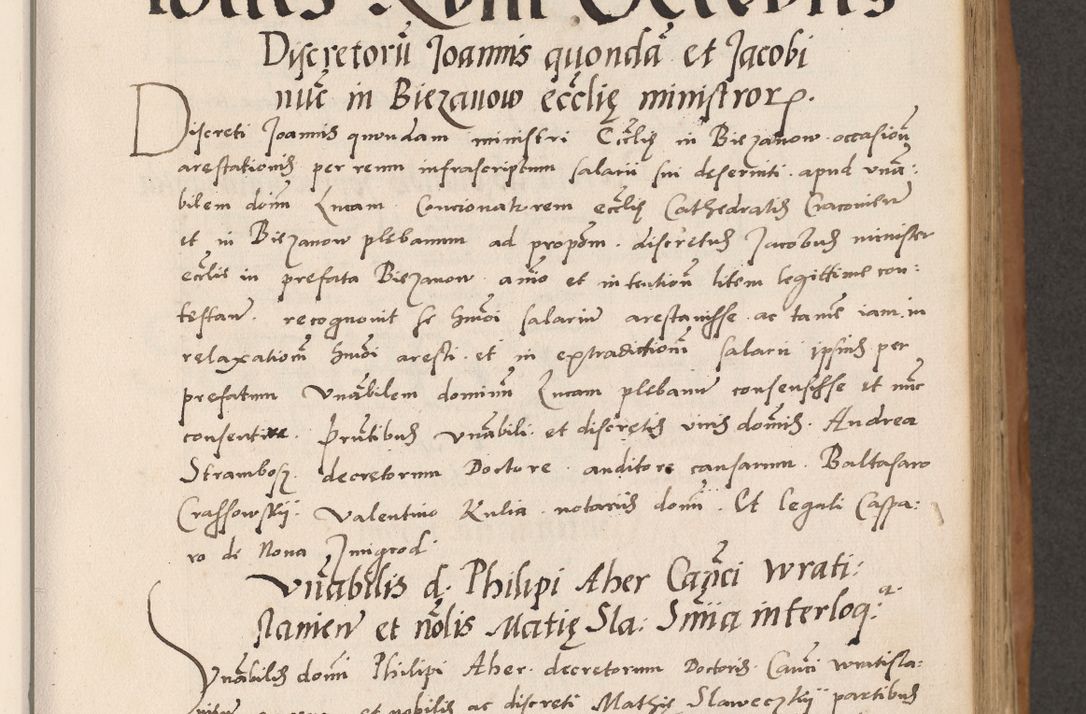Zdjęcie nr 165 dla obiektu archiwalnego: Acta actorum causarum, sentenciarum tam diffinitivarum quam interlocutoriarum et obligacionum coram reverendo domino Petro Mischkowski custode Kielcensi, canonico vicarioque in spiritualibus generali Cracoviensi ad annum Domini millesimum quingentesimum octavum, cuius indicio est sexta, pontificatus sanctissimi in Christo patris et domini nostri domini Pauli divina providencia pape tercii feliciter moderni, anno coronacionis quarto decimo continuantur