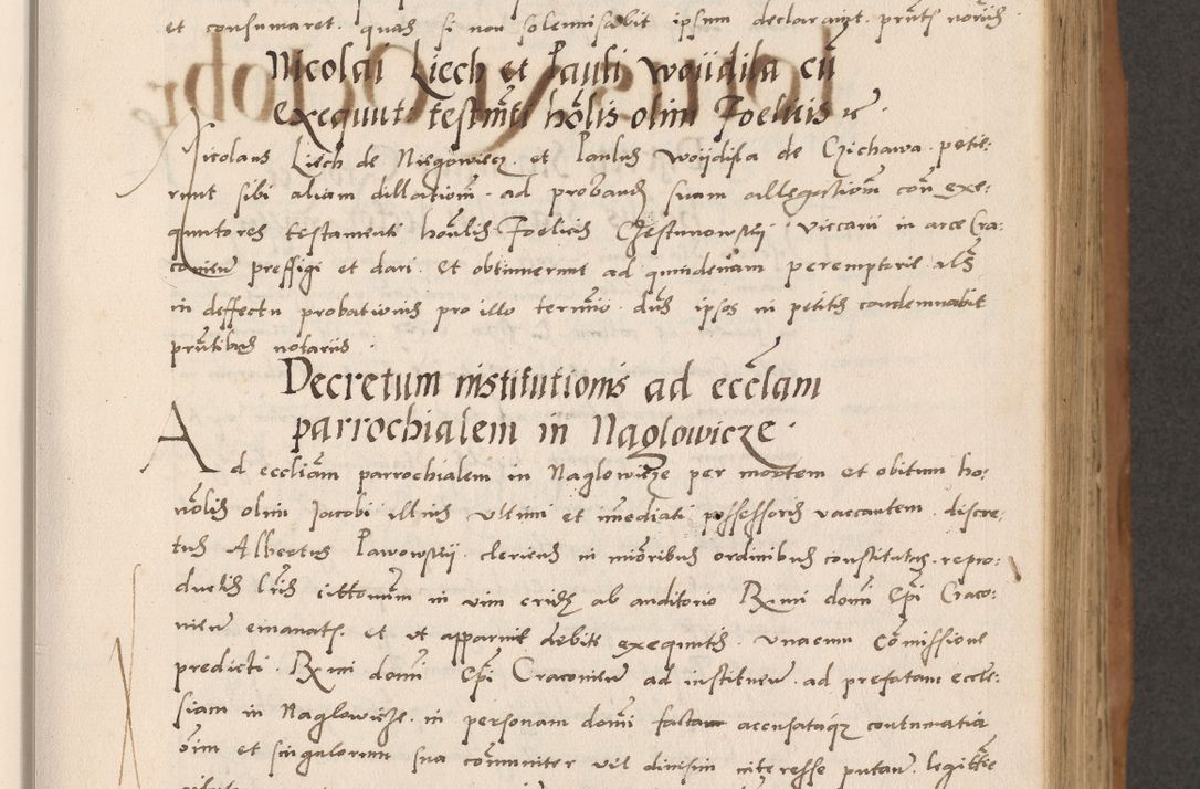 Zdjęcie nr 155 dla obiektu archiwalnego: Acta actorum causarum, sentenciarum tam diffinitivarum quam interlocutoriarum et obligacionum coram reverendo domino Petro Mischkowski custode Kielcensi, canonico vicarioque in spiritualibus generali Cracoviensi ad annum Domini millesimum quingentesimum octavum, cuius indicio est sexta, pontificatus sanctissimi in Christo patris et domini nostri domini Pauli divina providencia pape tercii feliciter moderni, anno coronacionis quarto decimo continuantur