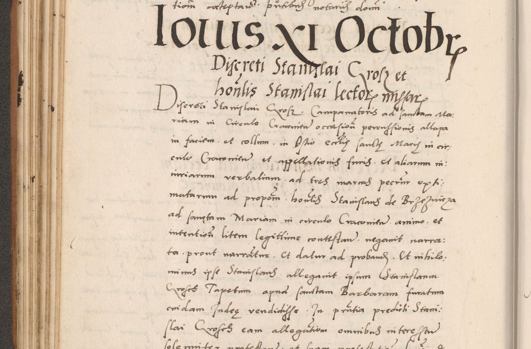 Zdjęcie nr 156 dla obiektu archiwalnego: Acta actorum causarum, sentenciarum tam diffinitivarum quam interlocutoriarum et obligacionum coram reverendo domino Petro Mischkowski custode Kielcensi, canonico vicarioque in spiritualibus generali Cracoviensi ad annum Domini millesimum quingentesimum octavum, cuius indicio est sexta, pontificatus sanctissimi in Christo patris et domini nostri domini Pauli divina providencia pape tercii feliciter moderni, anno coronacionis quarto decimo continuantur