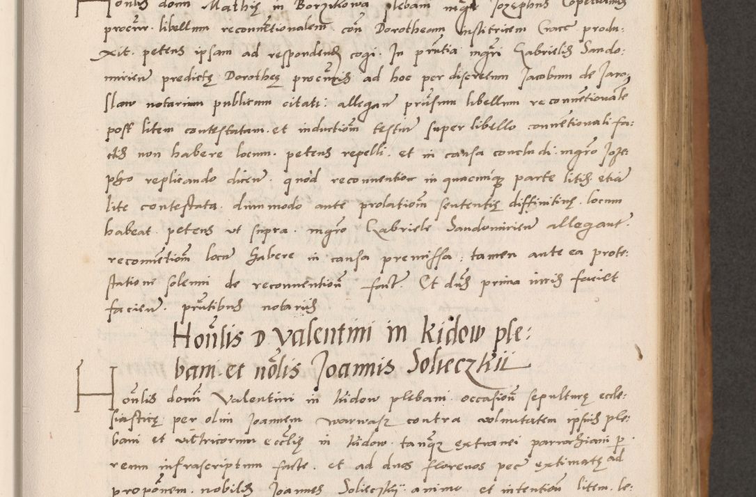 Zdjęcie nr 153 dla obiektu archiwalnego: Acta actorum causarum, sentenciarum tam diffinitivarum quam interlocutoriarum et obligacionum coram reverendo domino Petro Mischkowski custode Kielcensi, canonico vicarioque in spiritualibus generali Cracoviensi ad annum Domini millesimum quingentesimum octavum, cuius indicio est sexta, pontificatus sanctissimi in Christo patris et domini nostri domini Pauli divina providencia pape tercii feliciter moderni, anno coronacionis quarto decimo continuantur
