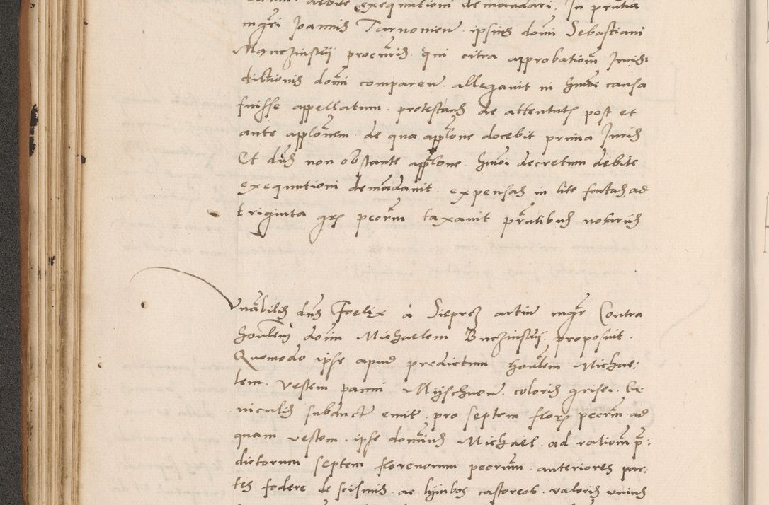 Zdjęcie nr 136 dla obiektu archiwalnego: Acta actorum causarum, sentenciarum tam diffinitivarum quam interlocutoriarum et obligacionum coram reverendo domino Petro Mischkowski custode Kielcensi, canonico vicarioque in spiritualibus generali Cracoviensi ad annum Domini millesimum quingentesimum octavum, cuius indicio est sexta, pontificatus sanctissimi in Christo patris et domini nostri domini Pauli divina providencia pape tercii feliciter moderni, anno coronacionis quarto decimo continuantur