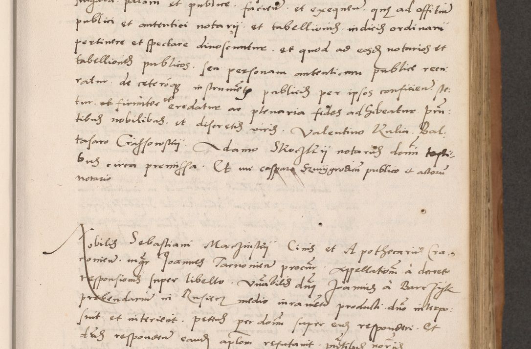 Zdjęcie nr 131 dla obiektu archiwalnego: Acta actorum causarum, sentenciarum tam diffinitivarum quam interlocutoriarum et obligacionum coram reverendo domino Petro Mischkowski custode Kielcensi, canonico vicarioque in spiritualibus generali Cracoviensi ad annum Domini millesimum quingentesimum octavum, cuius indicio est sexta, pontificatus sanctissimi in Christo patris et domini nostri domini Pauli divina providencia pape tercii feliciter moderni, anno coronacionis quarto decimo continuantur