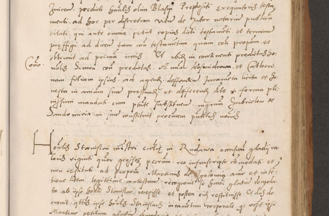 Zdjęcie nr 125 dla obiektu archiwalnego: Acta actorum causarum, sentenciarum tam diffinitivarum quam interlocutoriarum et obligacionum coram reverendo domino Petro Mischkowski custode Kielcensi, canonico vicarioque in spiritualibus generali Cracoviensi ad annum Domini millesimum quingentesimum octavum, cuius indicio est sexta, pontificatus sanctissimi in Christo patris et domini nostri domini Pauli divina providencia pape tercii feliciter moderni, anno coronacionis quarto decimo continuantur