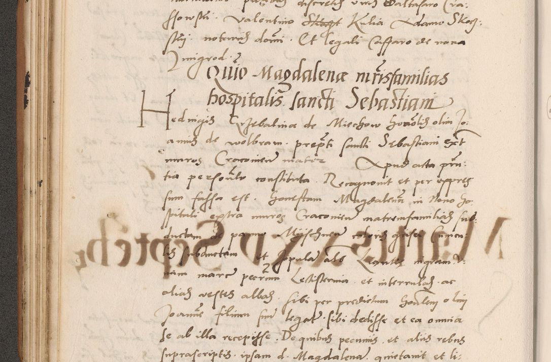 Zdjęcie nr 124 dla obiektu archiwalnego: Acta actorum causarum, sentenciarum tam diffinitivarum quam interlocutoriarum et obligacionum coram reverendo domino Petro Mischkowski custode Kielcensi, canonico vicarioque in spiritualibus generali Cracoviensi ad annum Domini millesimum quingentesimum octavum, cuius indicio est sexta, pontificatus sanctissimi in Christo patris et domini nostri domini Pauli divina providencia pape tercii feliciter moderni, anno coronacionis quarto decimo continuantur