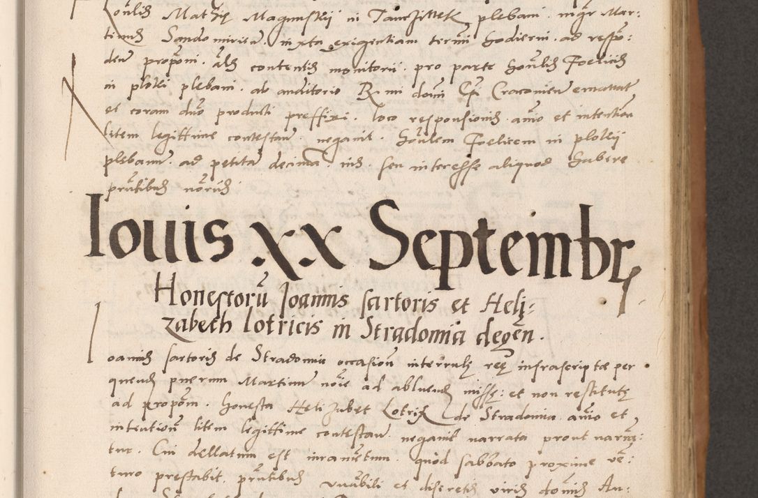 Zdjęcie nr 117 dla obiektu archiwalnego: Acta actorum causarum, sentenciarum tam diffinitivarum quam interlocutoriarum et obligacionum coram reverendo domino Petro Mischkowski custode Kielcensi, canonico vicarioque in spiritualibus generali Cracoviensi ad annum Domini millesimum quingentesimum octavum, cuius indicio est sexta, pontificatus sanctissimi in Christo patris et domini nostri domini Pauli divina providencia pape tercii feliciter moderni, anno coronacionis quarto decimo continuantur