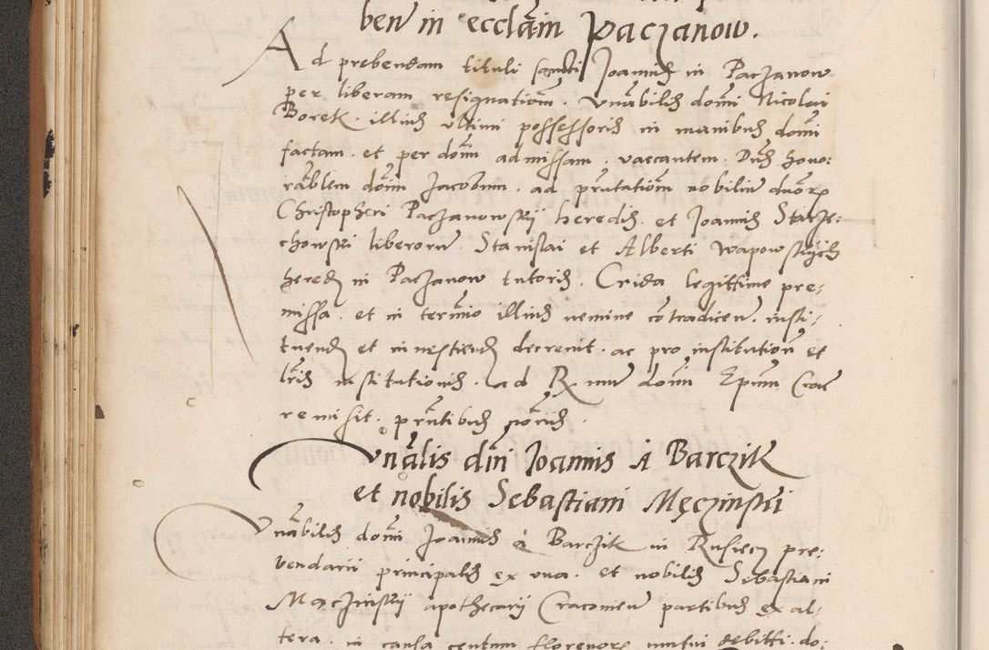 Zdjęcie nr 110 dla obiektu archiwalnego: Acta actorum causarum, sentenciarum tam diffinitivarum quam interlocutoriarum et obligacionum coram reverendo domino Petro Mischkowski custode Kielcensi, canonico vicarioque in spiritualibus generali Cracoviensi ad annum Domini millesimum quingentesimum octavum, cuius indicio est sexta, pontificatus sanctissimi in Christo patris et domini nostri domini Pauli divina providencia pape tercii feliciter moderni, anno coronacionis quarto decimo continuantur