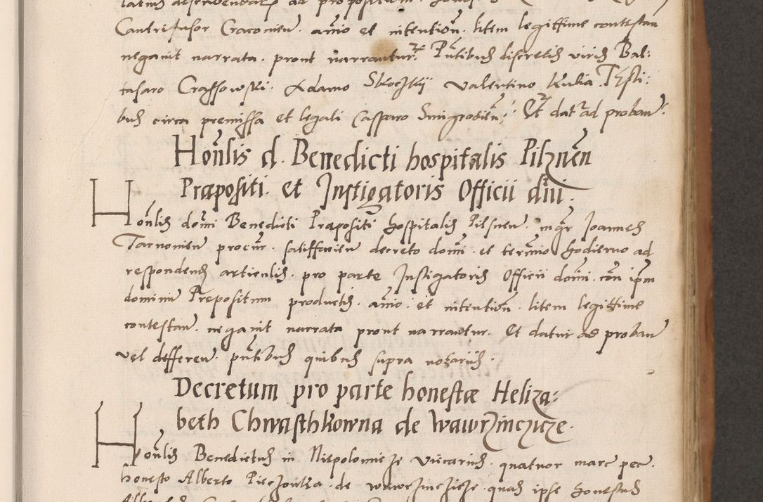 Zdjęcie nr 107 dla obiektu archiwalnego: Acta actorum causarum, sentenciarum tam diffinitivarum quam interlocutoriarum et obligacionum coram reverendo domino Petro Mischkowski custode Kielcensi, canonico vicarioque in spiritualibus generali Cracoviensi ad annum Domini millesimum quingentesimum octavum, cuius indicio est sexta, pontificatus sanctissimi in Christo patris et domini nostri domini Pauli divina providencia pape tercii feliciter moderni, anno coronacionis quarto decimo continuantur