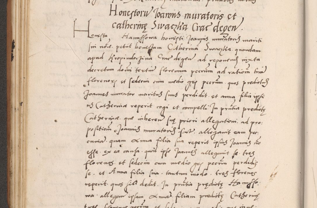 Zdjęcie nr 96 dla obiektu archiwalnego: Acta actorum causarum, sentenciarum tam diffinitivarum quam interlocutoriarum et obligacionum coram reverendo domino Petro Mischkowski custode Kielcensi, canonico vicarioque in spiritualibus generali Cracoviensi ad annum Domini millesimum quingentesimum octavum, cuius indicio est sexta, pontificatus sanctissimi in Christo patris et domini nostri domini Pauli divina providencia pape tercii feliciter moderni, anno coronacionis quarto decimo continuantur