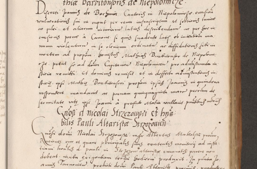 Zdjęcie nr 91 dla obiektu archiwalnego: Acta actorum causarum, sentenciarum tam diffinitivarum quam interlocutoriarum et obligacionum coram reverendo domino Petro Mischkowski custode Kielcensi, canonico vicarioque in spiritualibus generali Cracoviensi ad annum Domini millesimum quingentesimum octavum, cuius indicio est sexta, pontificatus sanctissimi in Christo patris et domini nostri domini Pauli divina providencia pape tercii feliciter moderni, anno coronacionis quarto decimo continuantur