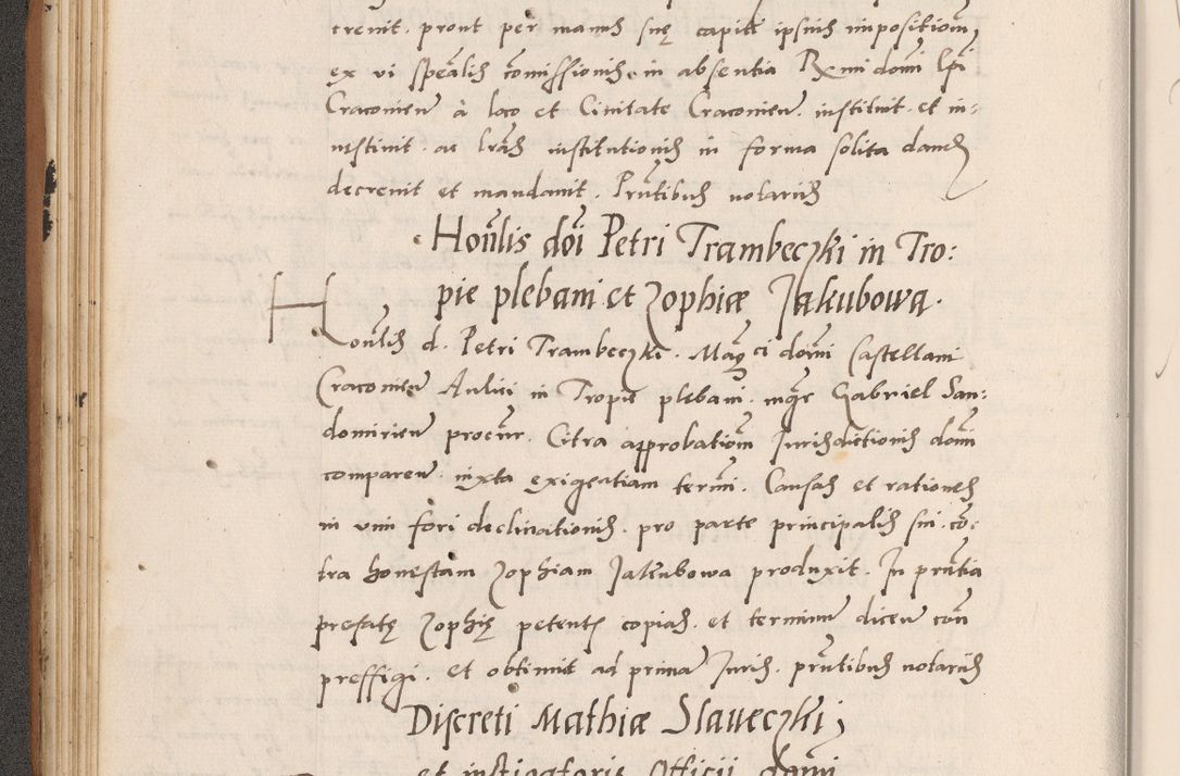 Zdjęcie nr 92 dla obiektu archiwalnego: Acta actorum causarum, sentenciarum tam diffinitivarum quam interlocutoriarum et obligacionum coram reverendo domino Petro Mischkowski custode Kielcensi, canonico vicarioque in spiritualibus generali Cracoviensi ad annum Domini millesimum quingentesimum octavum, cuius indicio est sexta, pontificatus sanctissimi in Christo patris et domini nostri domini Pauli divina providencia pape tercii feliciter moderni, anno coronacionis quarto decimo continuantur
