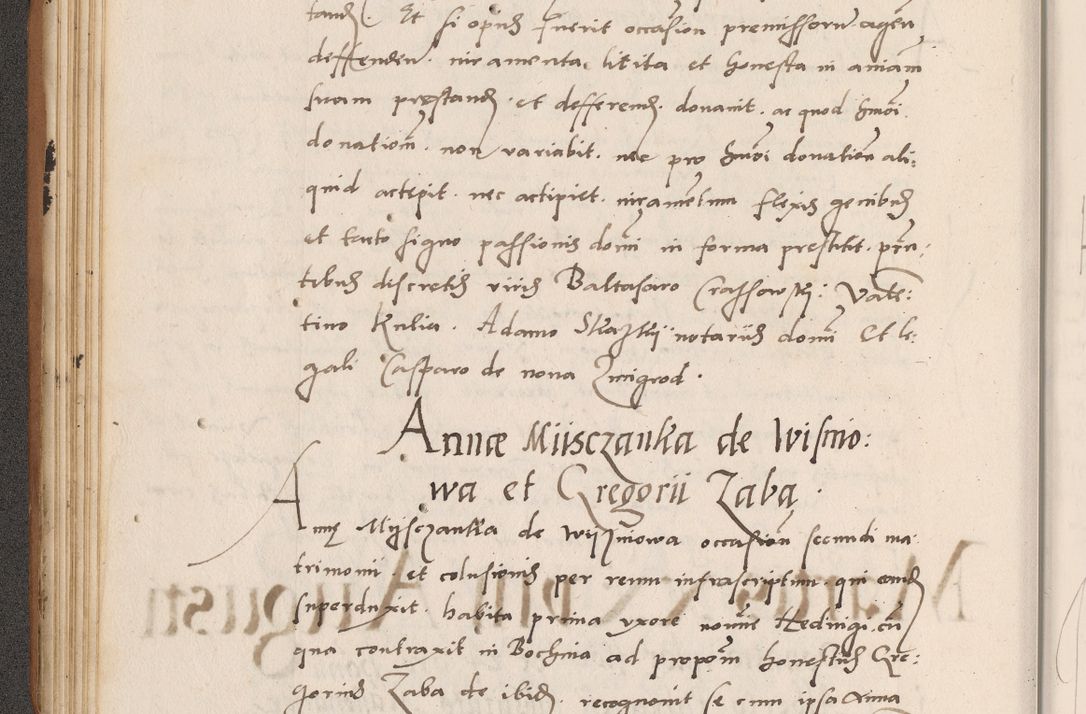 Zdjęcie nr 88 dla obiektu archiwalnego: Acta actorum causarum, sentenciarum tam diffinitivarum quam interlocutoriarum et obligacionum coram reverendo domino Petro Mischkowski custode Kielcensi, canonico vicarioque in spiritualibus generali Cracoviensi ad annum Domini millesimum quingentesimum octavum, cuius indicio est sexta, pontificatus sanctissimi in Christo patris et domini nostri domini Pauli divina providencia pape tercii feliciter moderni, anno coronacionis quarto decimo continuantur