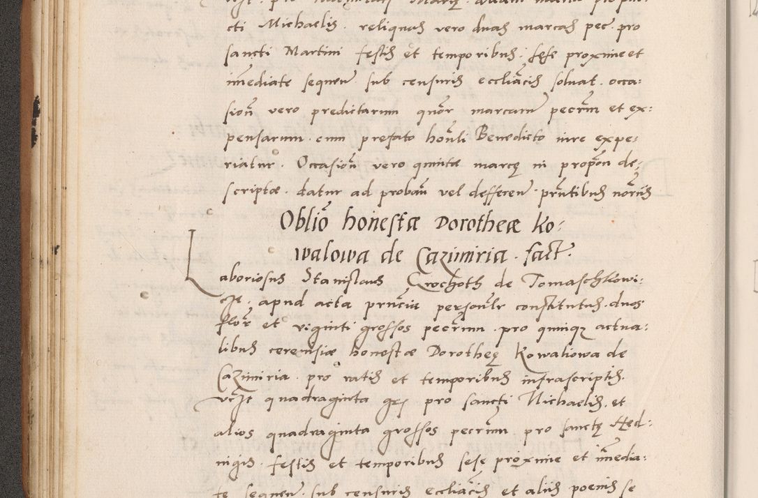 Zdjęcie nr 82 dla obiektu archiwalnego: Acta actorum causarum, sentenciarum tam diffinitivarum quam interlocutoriarum et obligacionum coram reverendo domino Petro Mischkowski custode Kielcensi, canonico vicarioque in spiritualibus generali Cracoviensi ad annum Domini millesimum quingentesimum octavum, cuius indicio est sexta, pontificatus sanctissimi in Christo patris et domini nostri domini Pauli divina providencia pape tercii feliciter moderni, anno coronacionis quarto decimo continuantur