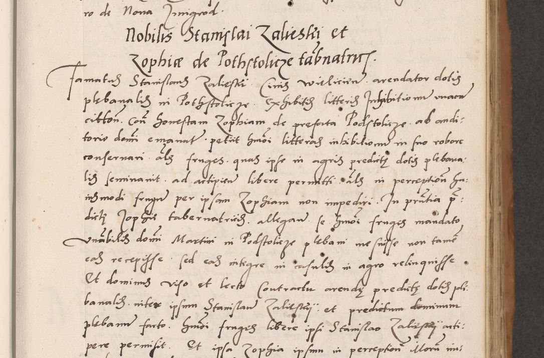Zdjęcie nr 75 dla obiektu archiwalnego: Acta actorum causarum, sentenciarum tam diffinitivarum quam interlocutoriarum et obligacionum coram reverendo domino Petro Mischkowski custode Kielcensi, canonico vicarioque in spiritualibus generali Cracoviensi ad annum Domini millesimum quingentesimum octavum, cuius indicio est sexta, pontificatus sanctissimi in Christo patris et domini nostri domini Pauli divina providencia pape tercii feliciter moderni, anno coronacionis quarto decimo continuantur