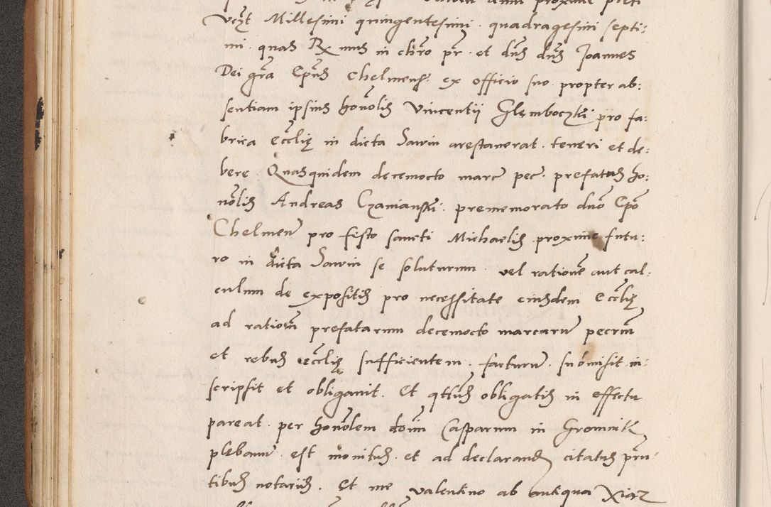 Zdjęcie nr 72 dla obiektu archiwalnego: Acta actorum causarum, sentenciarum tam diffinitivarum quam interlocutoriarum et obligacionum coram reverendo domino Petro Mischkowski custode Kielcensi, canonico vicarioque in spiritualibus generali Cracoviensi ad annum Domini millesimum quingentesimum octavum, cuius indicio est sexta, pontificatus sanctissimi in Christo patris et domini nostri domini Pauli divina providencia pape tercii feliciter moderni, anno coronacionis quarto decimo continuantur