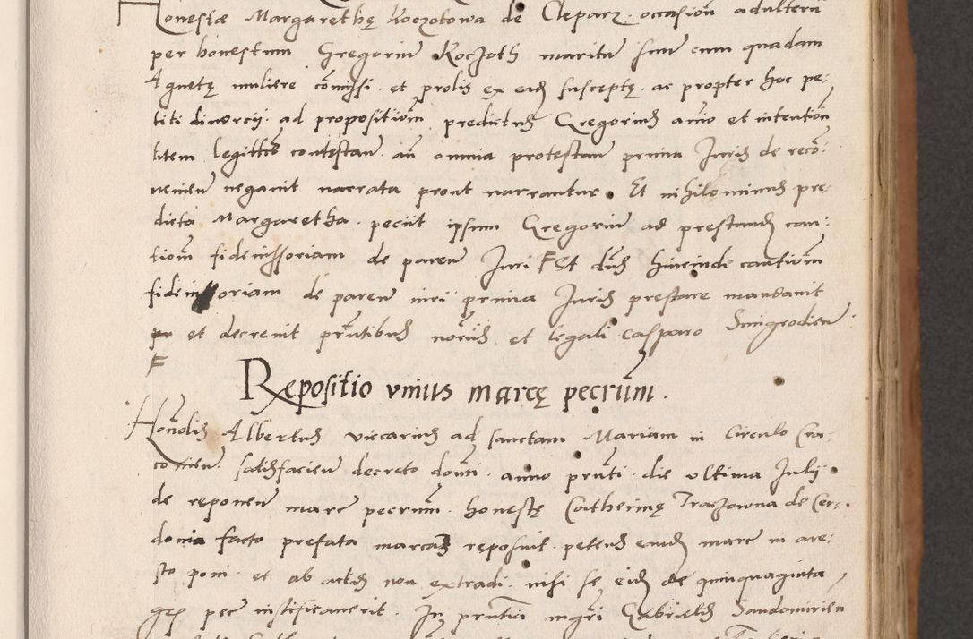 Zdjęcie nr 71 dla obiektu archiwalnego: Acta actorum causarum, sentenciarum tam diffinitivarum quam interlocutoriarum et obligacionum coram reverendo domino Petro Mischkowski custode Kielcensi, canonico vicarioque in spiritualibus generali Cracoviensi ad annum Domini millesimum quingentesimum octavum, cuius indicio est sexta, pontificatus sanctissimi in Christo patris et domini nostri domini Pauli divina providencia pape tercii feliciter moderni, anno coronacionis quarto decimo continuantur