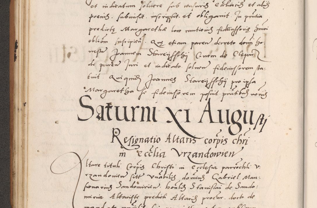 Zdjęcie nr 74 dla obiektu archiwalnego: Acta actorum causarum, sentenciarum tam diffinitivarum quam interlocutoriarum et obligacionum coram reverendo domino Petro Mischkowski custode Kielcensi, canonico vicarioque in spiritualibus generali Cracoviensi ad annum Domini millesimum quingentesimum octavum, cuius indicio est sexta, pontificatus sanctissimi in Christo patris et domini nostri domini Pauli divina providencia pape tercii feliciter moderni, anno coronacionis quarto decimo continuantur